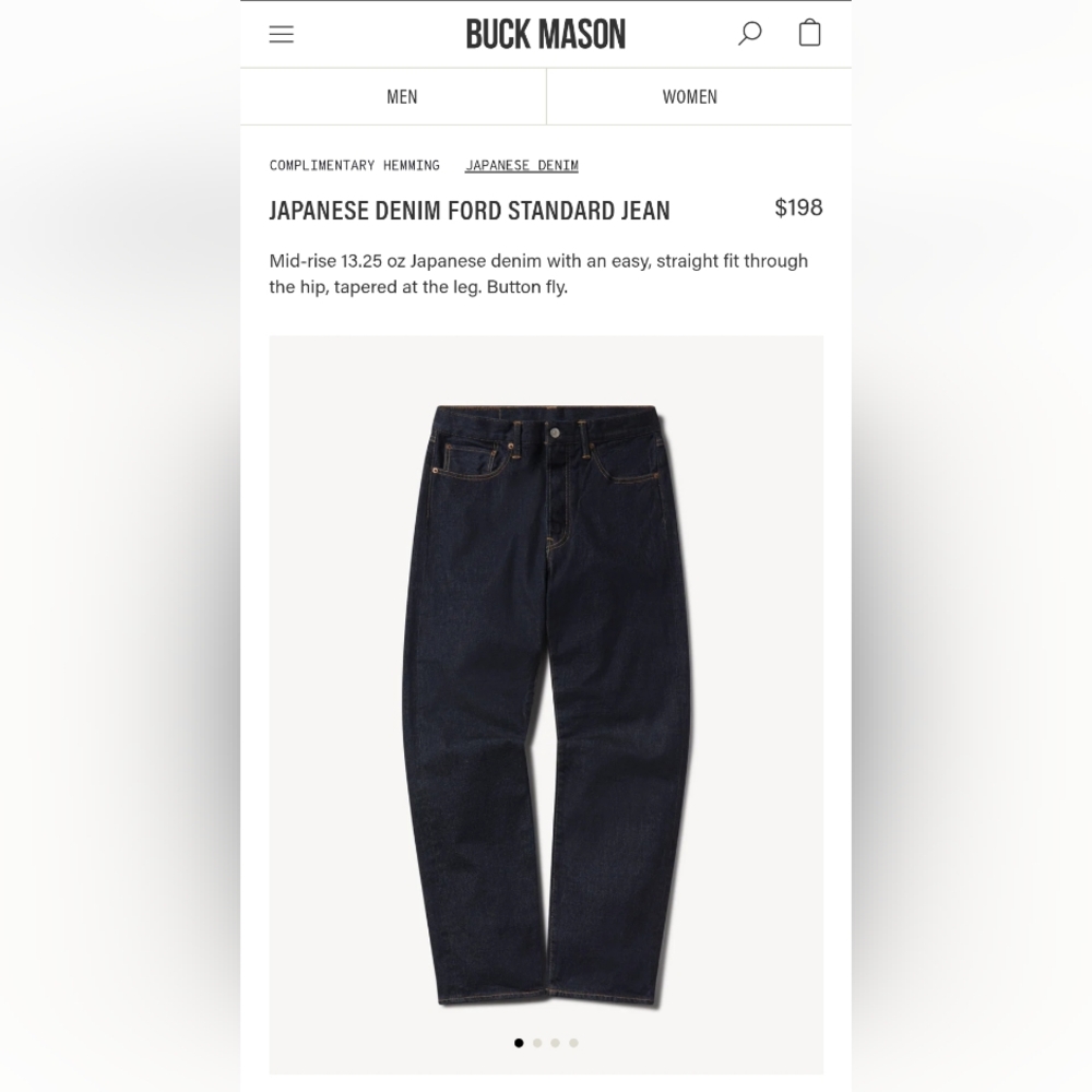 Buck Mason Ford Standard Denim Jeans - Picture 4 of 11